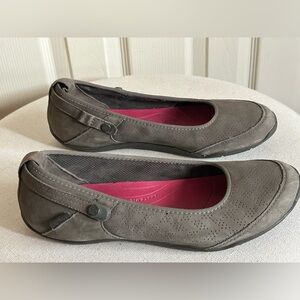 Teva Nyama Brown Leather Mary Jane Ballet Flat Outdoor Slip-on Casual Shoe 9.5